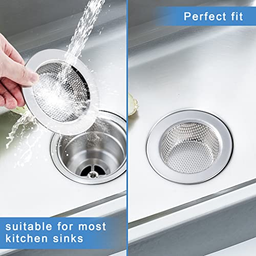 Honmein sink strainer installed in kitchen drain