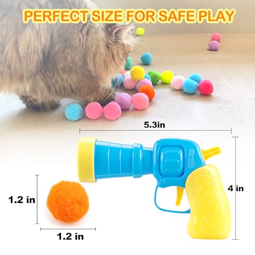 Close up of 1.2 inch cat toy balls