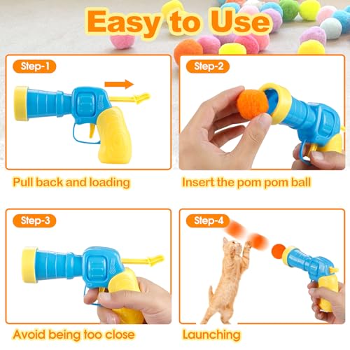 Interactive cat play set accessories