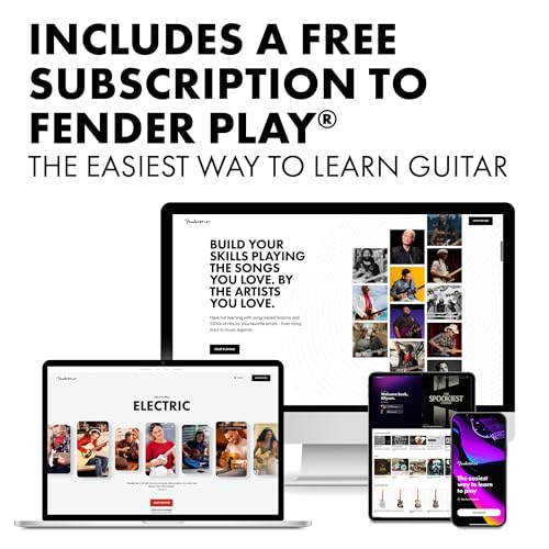 Fender FA-25 full acoustic guitar perspective