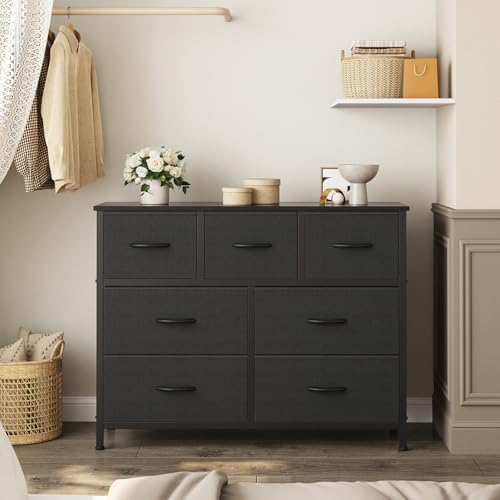 OLIXIS 7 drawer storage organizer wooden top detail