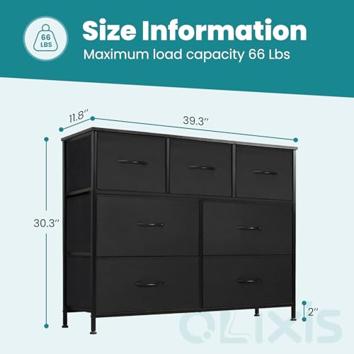 OLIXIS bedroom dresser side angle showing steel frame