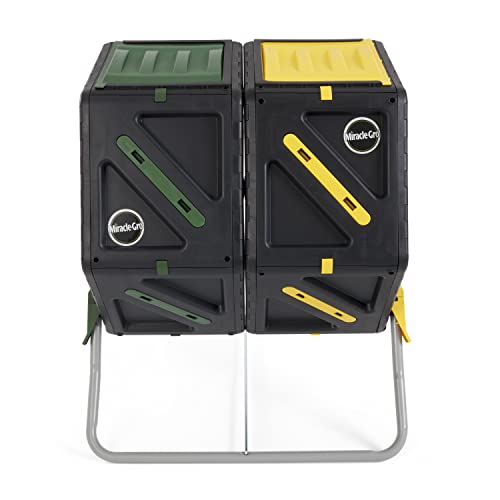 Dual chamber design of Miracle-Gro composter
