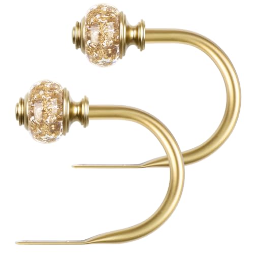 USFOOK gold curtain holdbacks set
