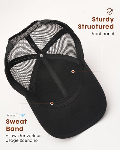 Side profile of FURTALK trucker hat