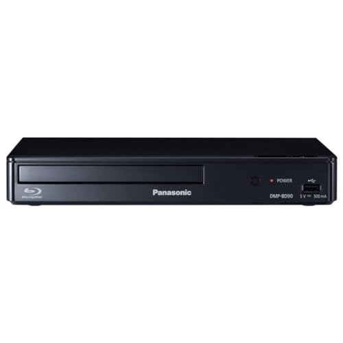Front view of the Panasonic DMP-BD90P-K black Blu-ray player