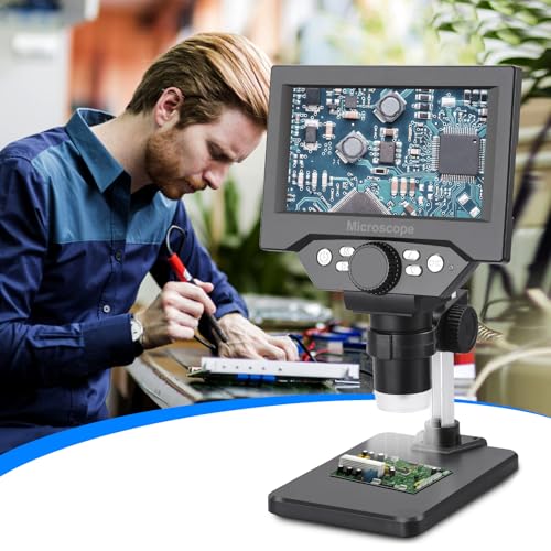 Microscope with adjustable stand