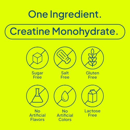 Nature's Wonder Creatine nutrition label details