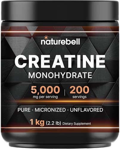 NatureBell Micronized Creatine Monohydrate Powder container