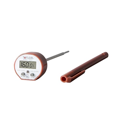 Taylor 9842 waterproof thermometer in red