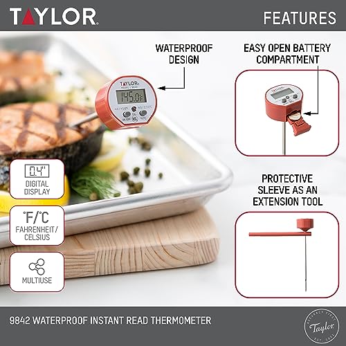 Digital display of Taylor instant read thermometer