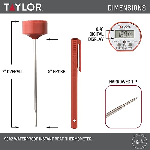 Taylor thermometer with pocket sleeve clip