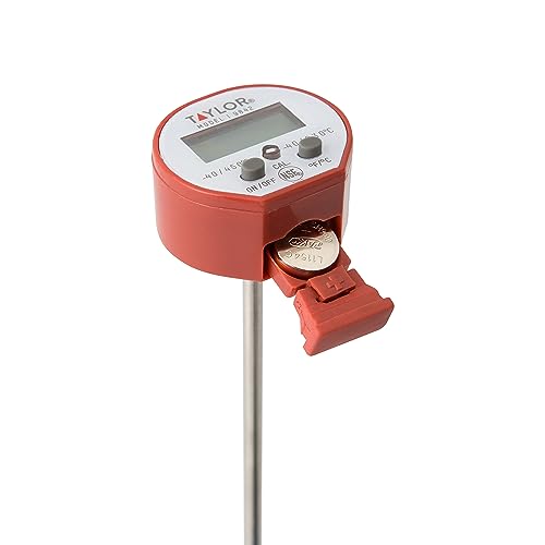 Red thermometer with sleeve removed