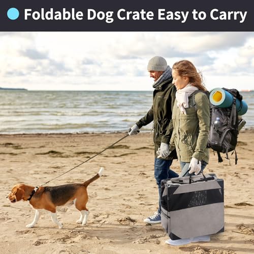 Folded Zikopomi dog kennel ready for storage