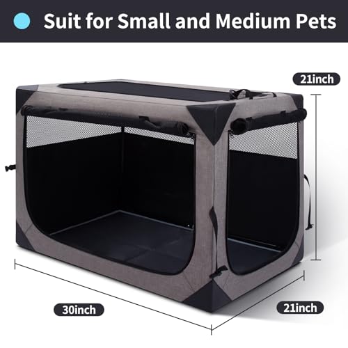Interior view of Zikopomi crate with safety leash