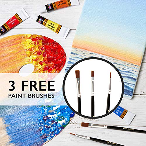 Assorted professional brushes included in the set