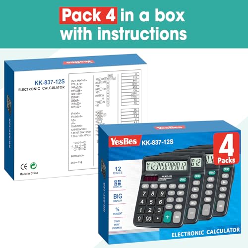 Four-pack YesBes calculator collection