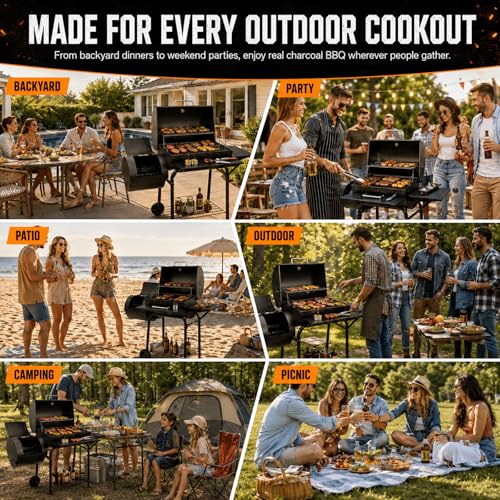 Internal cooking grates of Realcook smoker combo
