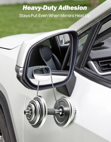 Blind spot mirror mounted on vehicle mirror
