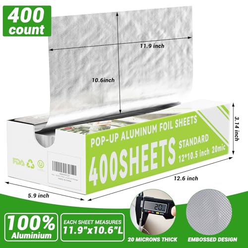 Foil sheets used for food storage