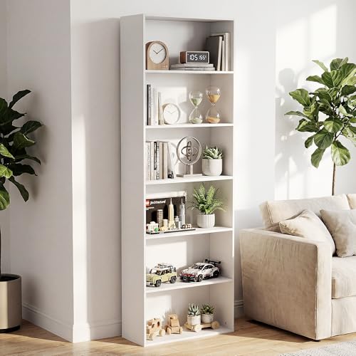 GRUSIGN 71 inch 6-tier bookshelf front view