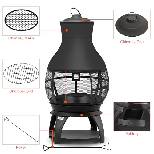 Outdoor fire pit on a patio